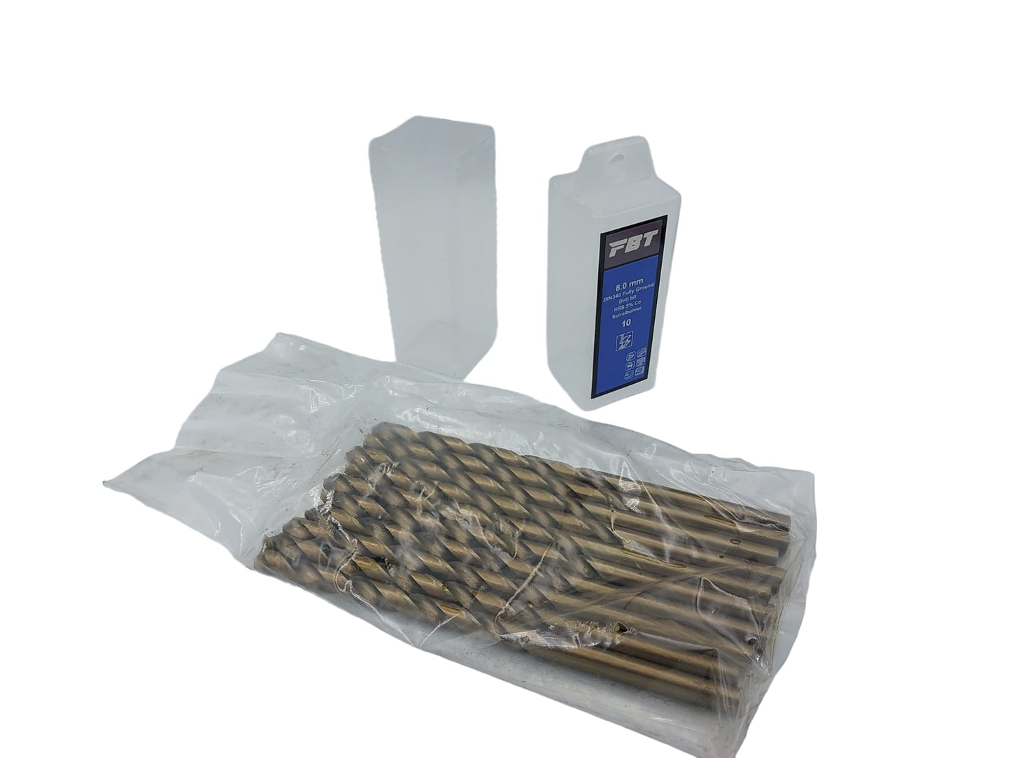 HSS Spiralbohrer 8,0 x 165mm / 10er Pack