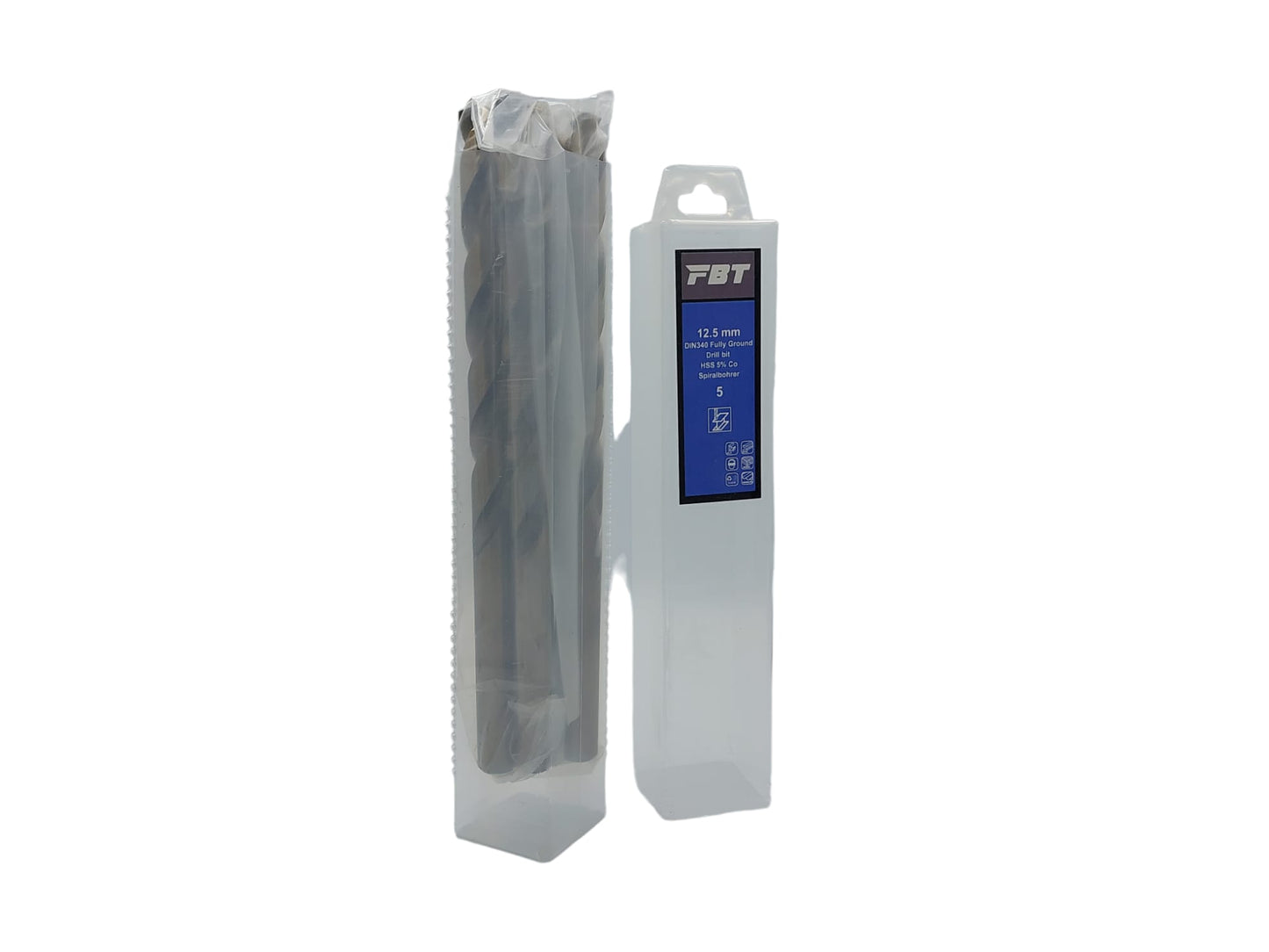 HSS Spiralbohrer 12,5 x 205mm / 5er Pack